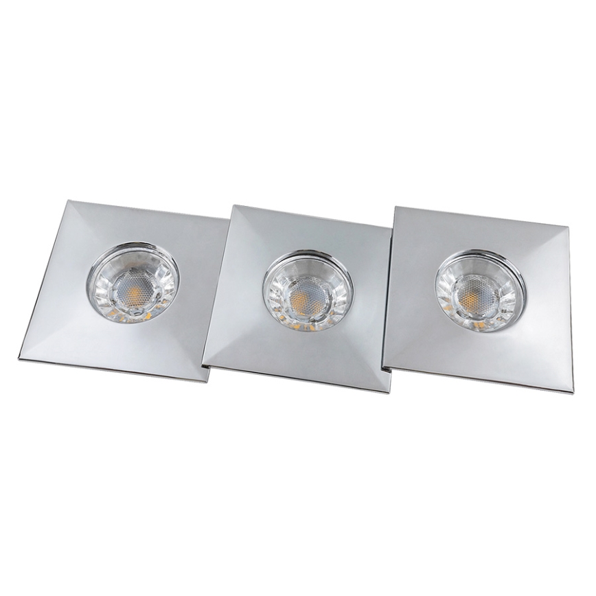 Rabalux 1079 - ZESTAW 3x LED Łazienkowa oprawa wpuszczana RANDY 3xLED/4W/230V