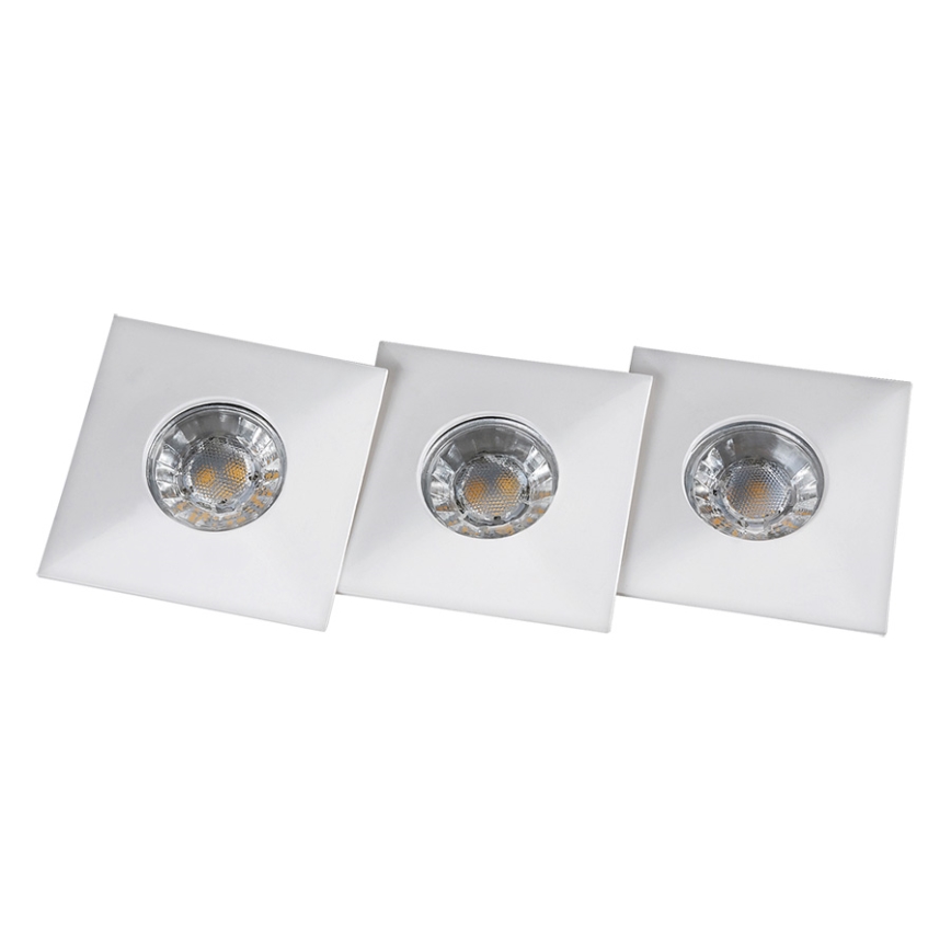 Rabalux 1080 - ZESTAW 3x LED Łazienkowa oprawa wpuszczana RANDY 3xLED/4W/230V