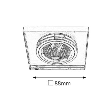Rabalux  - Oprawa wpuszczana 1xGU5,3/50W/12V