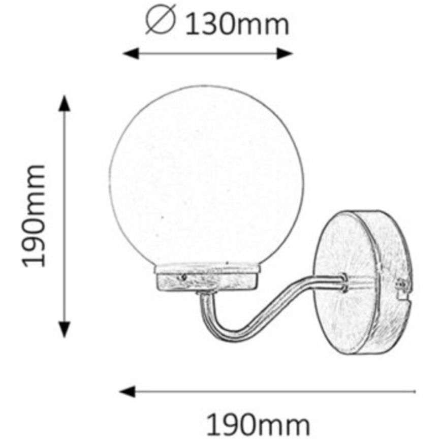 Rabalux - Kinkiet łazienkowy 1xE14/40W/230V IP44