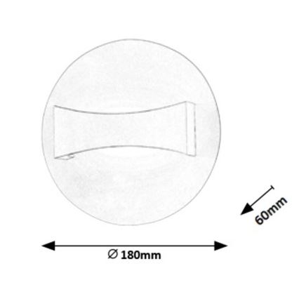 Rabalux - LED Kinkiet LED/6W/230V