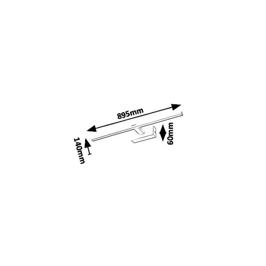 Rabalux - LED Łazienkowe oświetlenie lustra ALBINA LED/18W/230V IP23