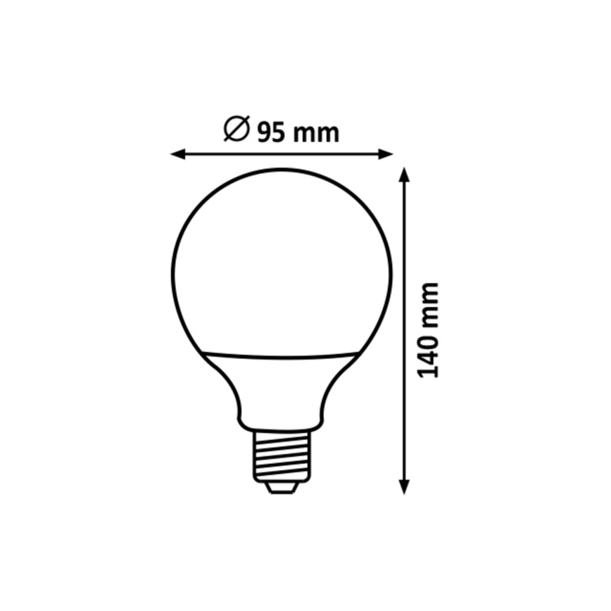 Rabalux  - LED Żarówka G95 E27/15W/230V 4000K