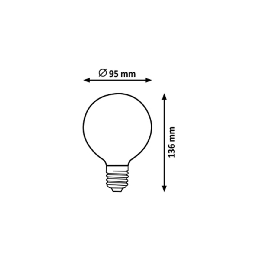 Rabalux - LED Żarówka G95 E27/7W/230V 4000K