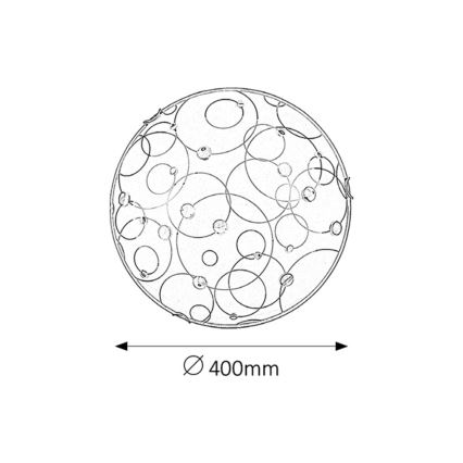 Rabalux - Lampa sufitowa 2xE27/60W/230V