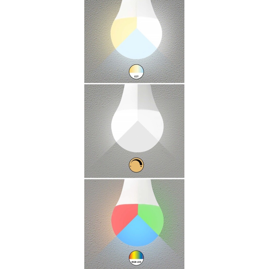 Rabalux - LED RGB Ściemniana żarówka C37 E14/5W/230V Wi-Fi 3000-6500K