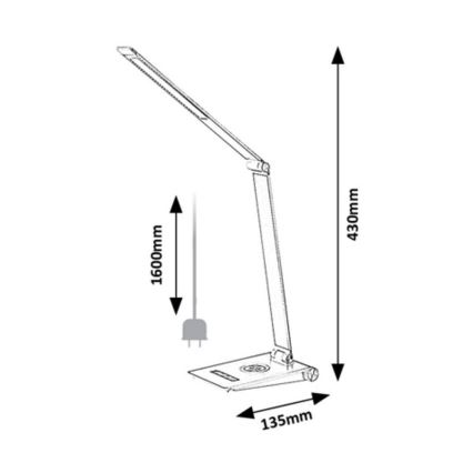 Rabalux - LED Lampa stołowa ściemnialna LED/13W/230V 2800-5000K