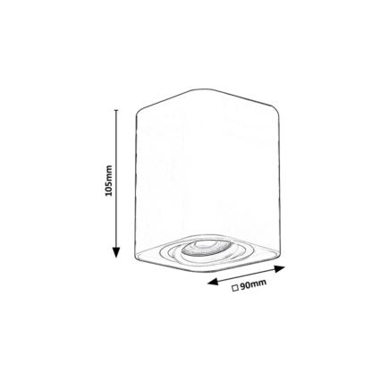 Rabalux - Oświetlenie punktowe 1xGU10/42W/230V białe
