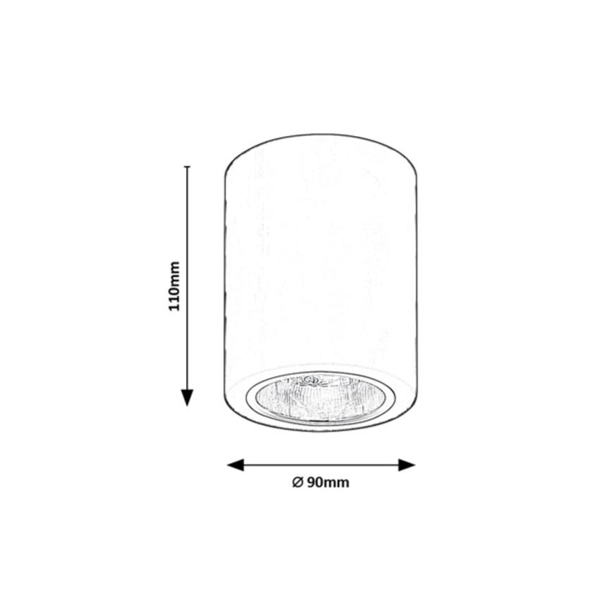 Rabalux - Oprawa punktowa 1xE27/25W/230V biała