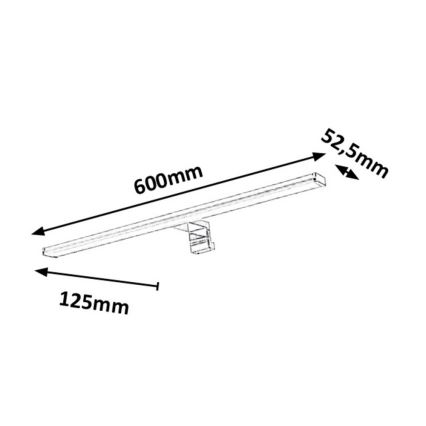 Rabalux - LED Łazienkowe oświetlenie lustra LED/12W/230V IP44