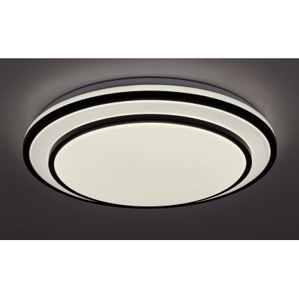 Rabalux - ściemnialna lampa sufitowa LED/40W/230V 3000-6500K czarna śr. 49 cm + zdalne sterowanie