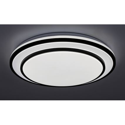 Rabalux - ściemnialna lampa sufitowa LED/40W/230V 3000-6500K czarna śr. 49 cm + zdalne sterowanie