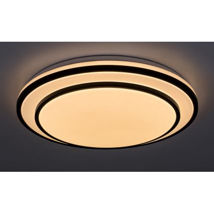 Rabalux - ściemnialna lampa sufitowa LED/40W/230V 3000-6500K czarna śr. 49 cm + zdalne sterowanie