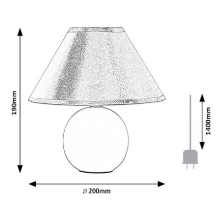 Rabalux - Lampa stołowa 1xE14/40W/230V