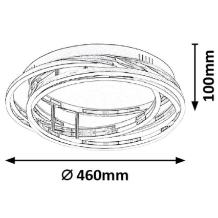 Rabalux - LED Plafon ściemnialny LED/40W/230V śr. 46cm