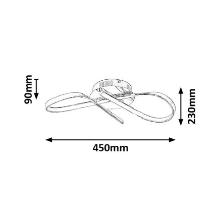 Rabalux - LED Plafon LED/20W/230V