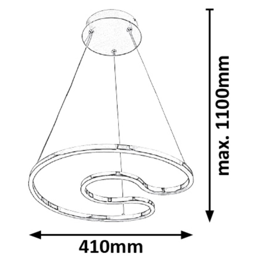 Rabalux - LED Żyrandol na lince LED/30W/230V