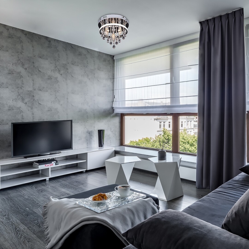 Rabalux - Kryształowy przysufitowy żyrandol LED/20W/230V + 3xE14/40W śr. 30 cm