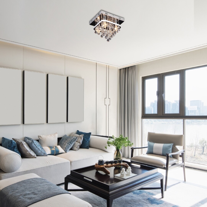 Rabalux - Kryształowy żyrandol natynkowy  LED/23W/230V + 4xE14/40W