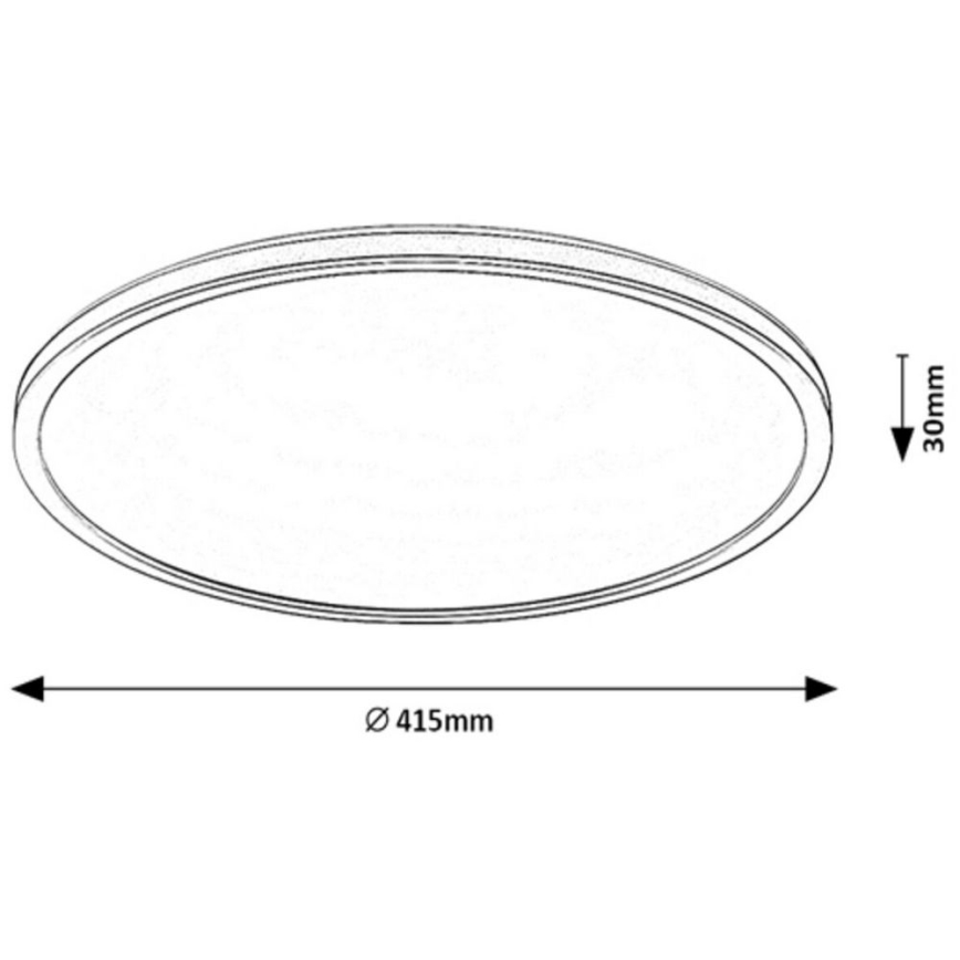 Rabalux - LED RGB ściemnialna lampa sufitowa LED/22W/230V Wi-Fi Tuya + z pilotem śr. 41,5 cm