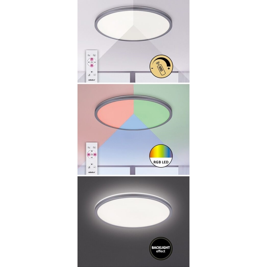 Rabalux - LED RGB Plafon ściemnialny LED/22W/230V Wi-Fi Tuya + zdalne sterowanie