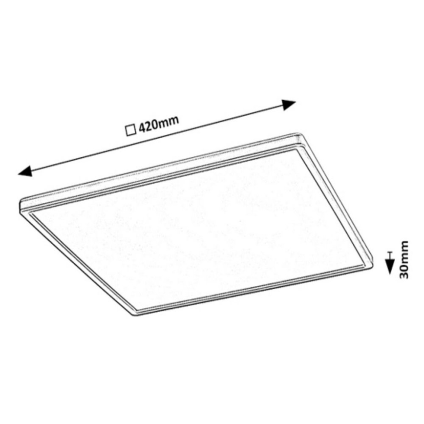 Rabalux - LED RGB Plafon ściemnialny LED/22W/230V Wi-Fi Tuya + zdalne sterowanie