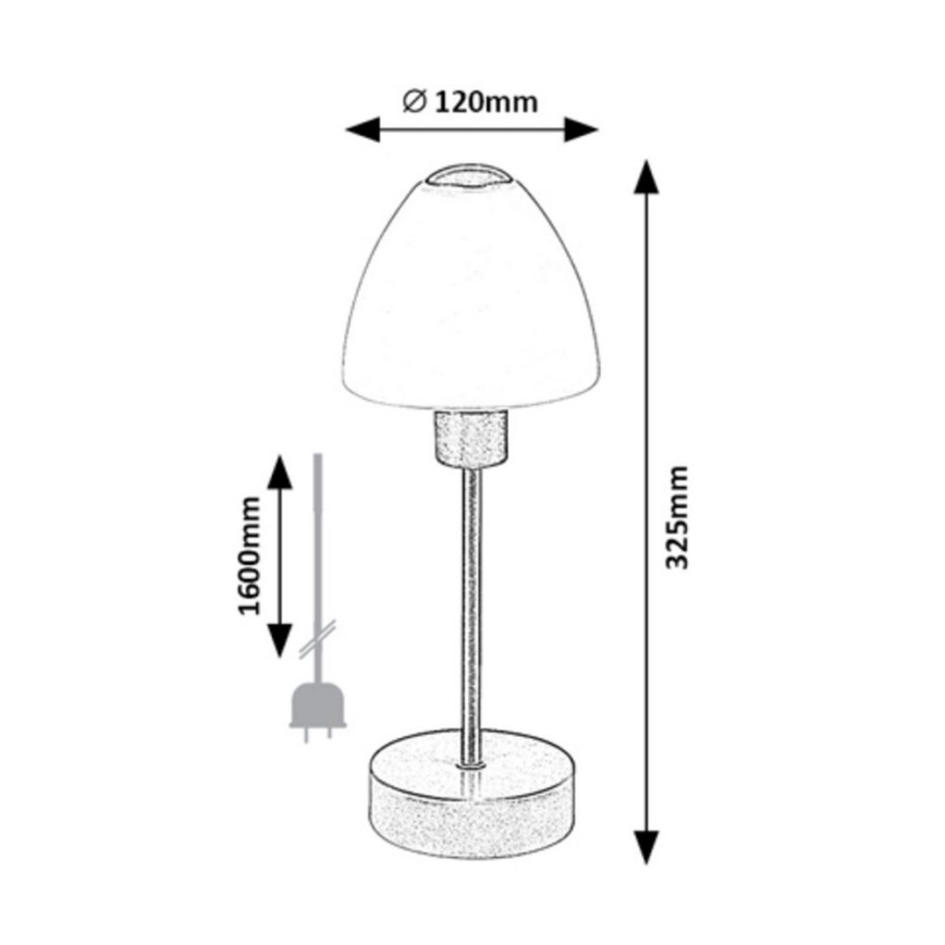 Rabalux - Lampa ściemnialna stołowa 1xE14/40W/230V matowy chrom