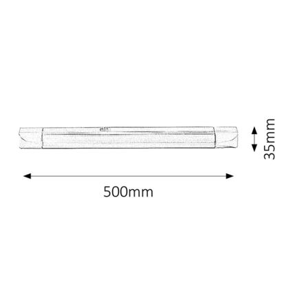 Rabalux - Kuchenne oświetlenie podszafkowe 1xG13/15W/230V 50 cm