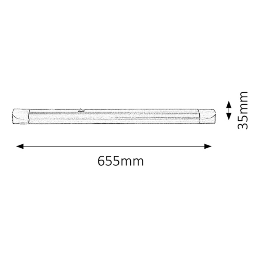 Rabalux - Kuchenne oświetlenie podszafkowe 1xG13/18W/230V 65,5 cm