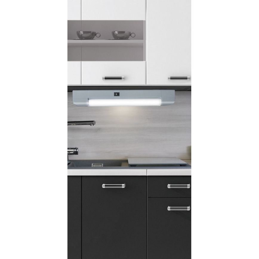 Rabalux - Kuchenne oświetlenie podszafkowe BAND LIGHT 1xG13/10W/230V 39,5 cm srebrne