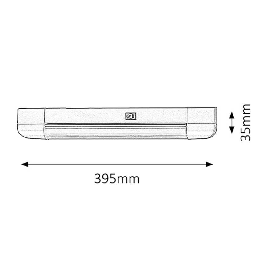 Rabalux - Kuchenne oświetlenie podszafkowe BAND LIGHT 1xG13/10W/230V 39,5 cm srebrne