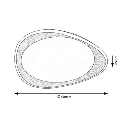 Rabalux - LED Plafon LED/24W/230V