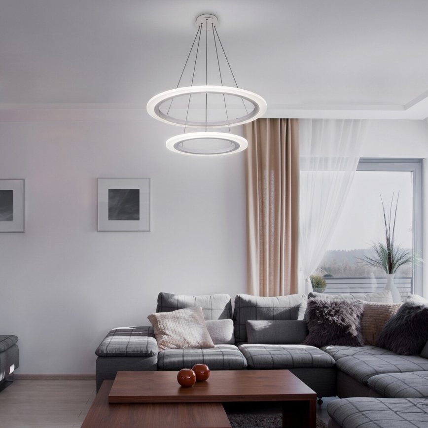 Rabalux 2429 - LED Żyrandol ADRIENNE LED/62W/230V srebrny