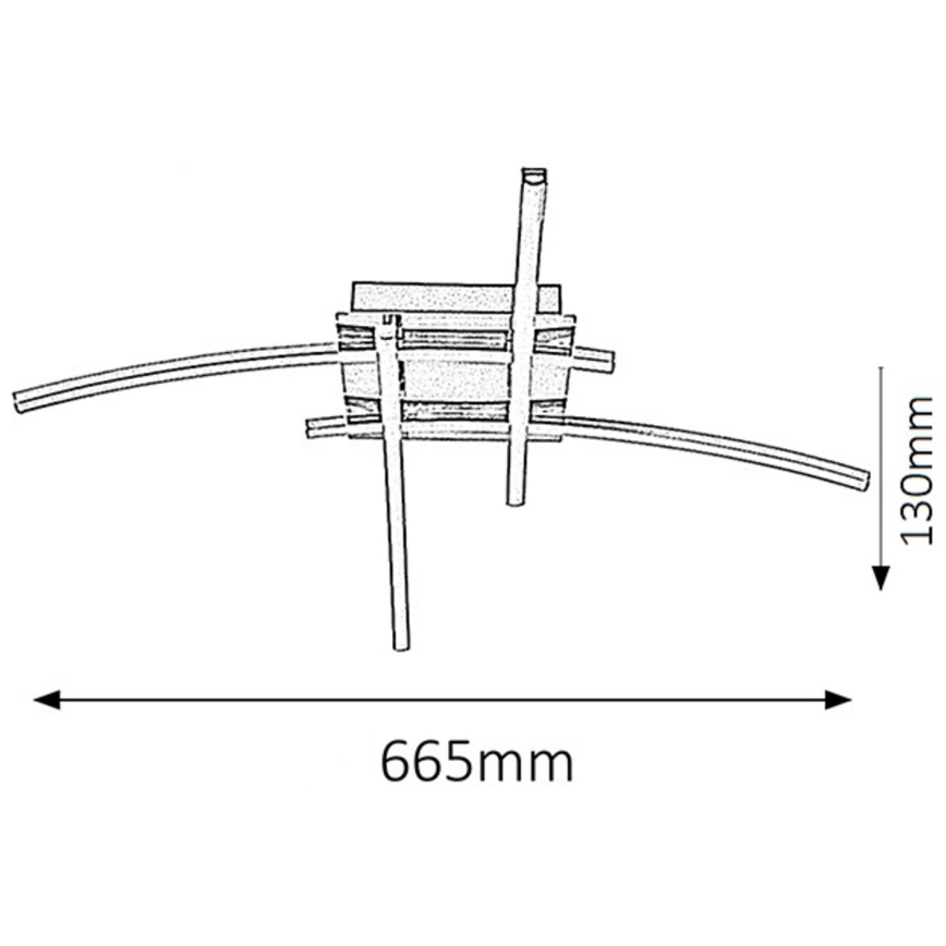 Rabalux - LED Plafon 4xLED/6W/230V 48x66,5 cm