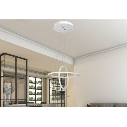 Rabalux 2544 - LED Żyrandol DONATELLA LED/37W/230V biały