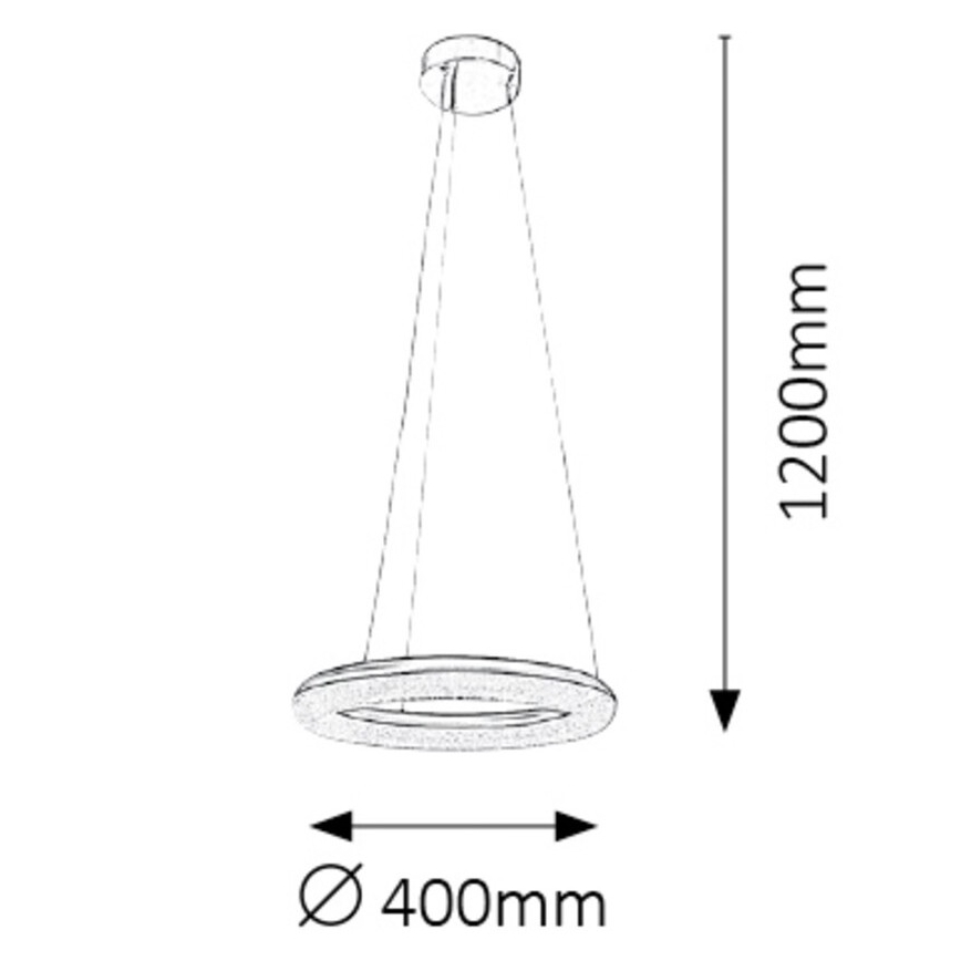 Rabalux - LED Żyrandol ściemnialny LED/24W/230V