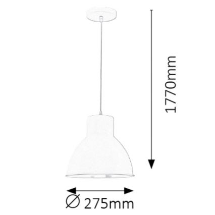 Rabalux - Żyrandol 1xE27/60W/230V biały