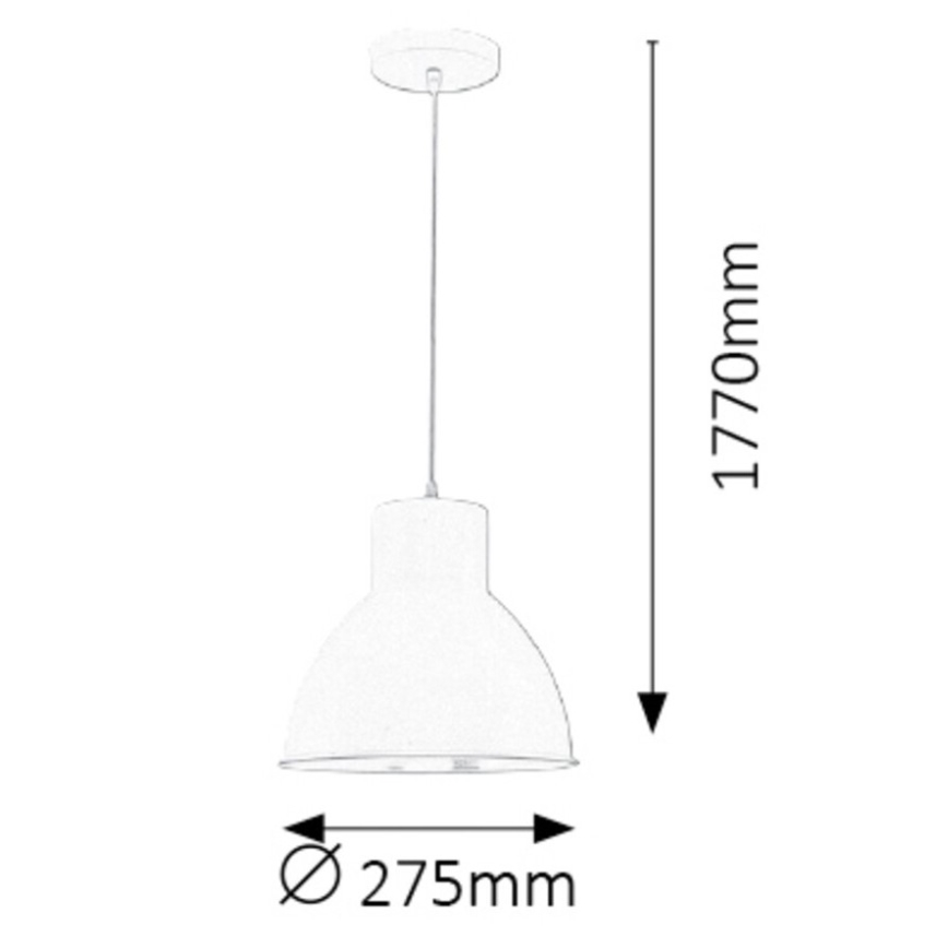 Rabalux - Żyrandol 1xE27/60W/230V czarny