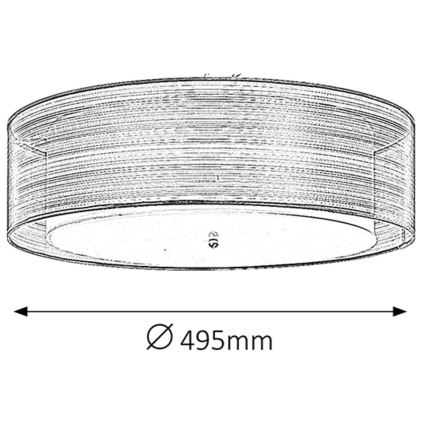 Rabalux - Plafon 3xE14/25W/230V śr. 49,5 cm