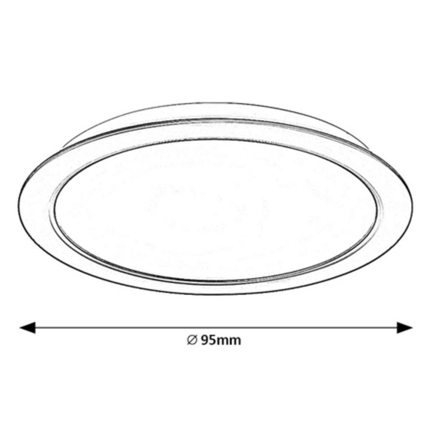 Rabalux - Oprawa sufitowa LED/5W/230V śr. 9,5 cm