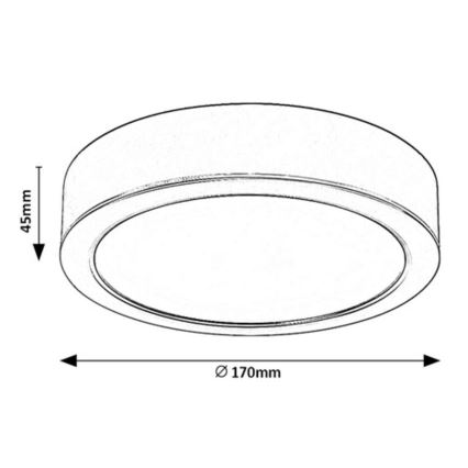 Rabalux - LED Plafon LED/17W/230V śr. 17 cm