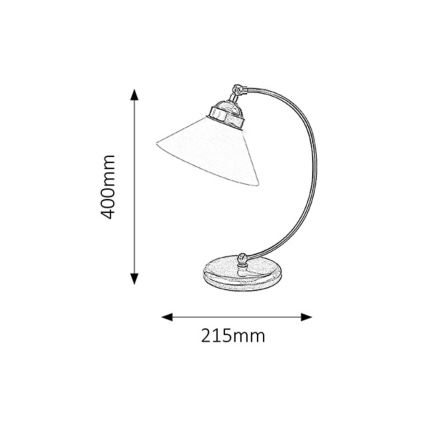 Rabalux - Lampa stołowa 1xE27/60W/230V