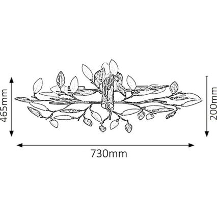 Rabalux - Lampa sufitowa 4xE14/40W/230V