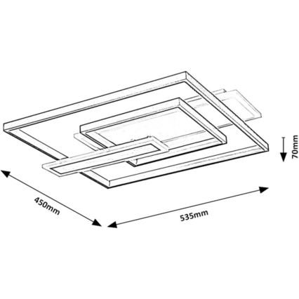 Rabalux - Lampa sufitowa LED/50W/230V 43x53,5 cm