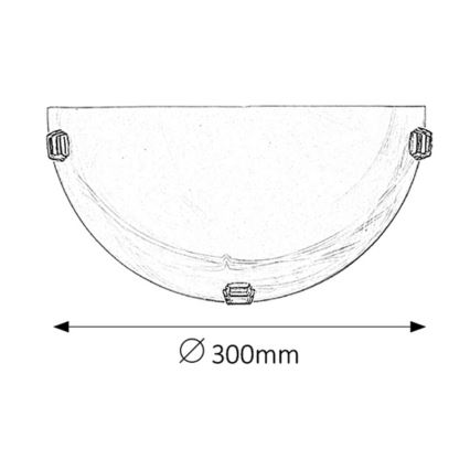 Rabalux - Kinkiet 1xE27/60W/230V szkło alabastrowe