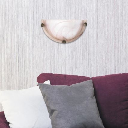 Rabalux - Kinkiet 1xE27/60W/230V szkło alabastrowe