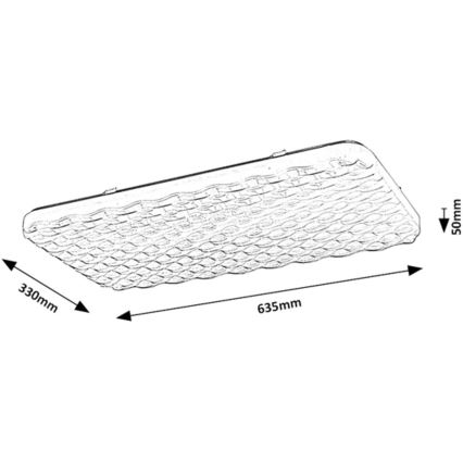 Rabalux - LED Plafon LED/36W/230V 64 cm