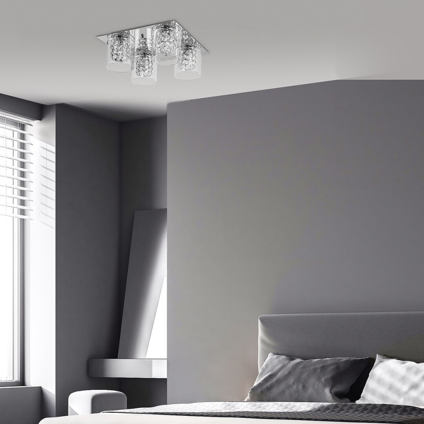 Rabalux - Lampa sufitowa kryształowa 4xG9/40W/230V