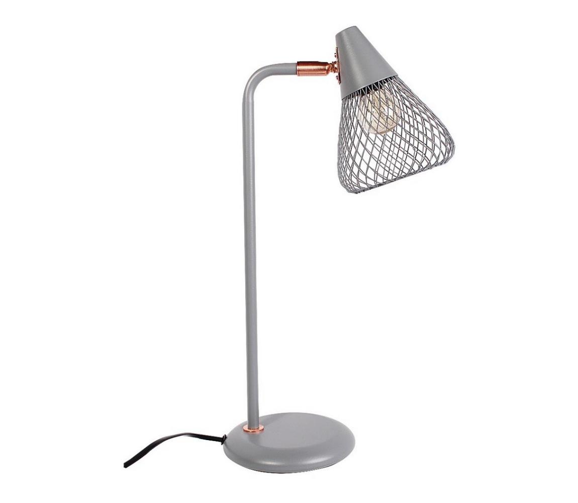 Rabalux 3182 - Lampa stołowa FANNY 1xE14/25W/230V szary