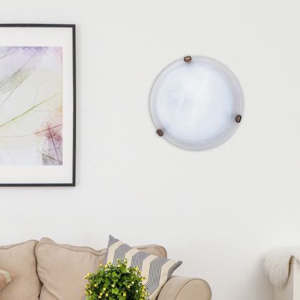 Rabalux - Oprawa sufitowa 1xE27/60W/230V, szkło alabastrowe